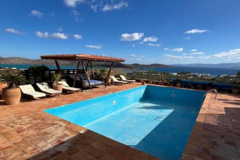 Schisma Eloundas MIT VIDEO! Bungalow mit Pool und herrlichem Blick auf die Bucht von Elounda Haus kaufen